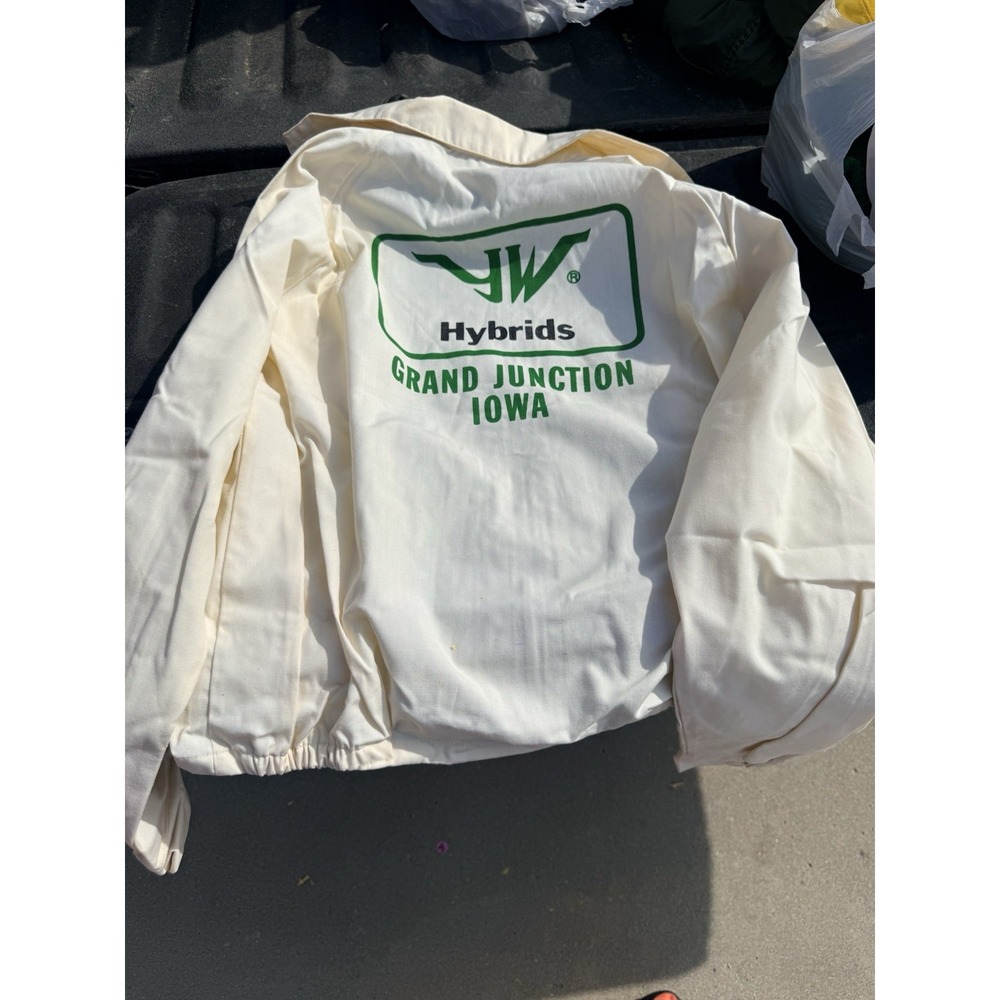 Vintage JW Hybrids Seed Corn Jacket Collegiate Pacific XL Grand Junction Iowa